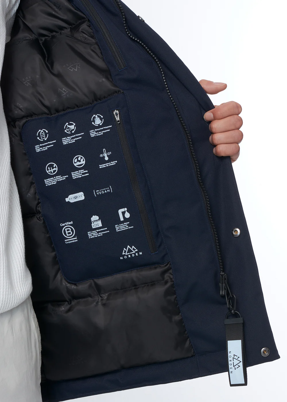 Anderson Oxford Parka - Classic Navy - Image 5