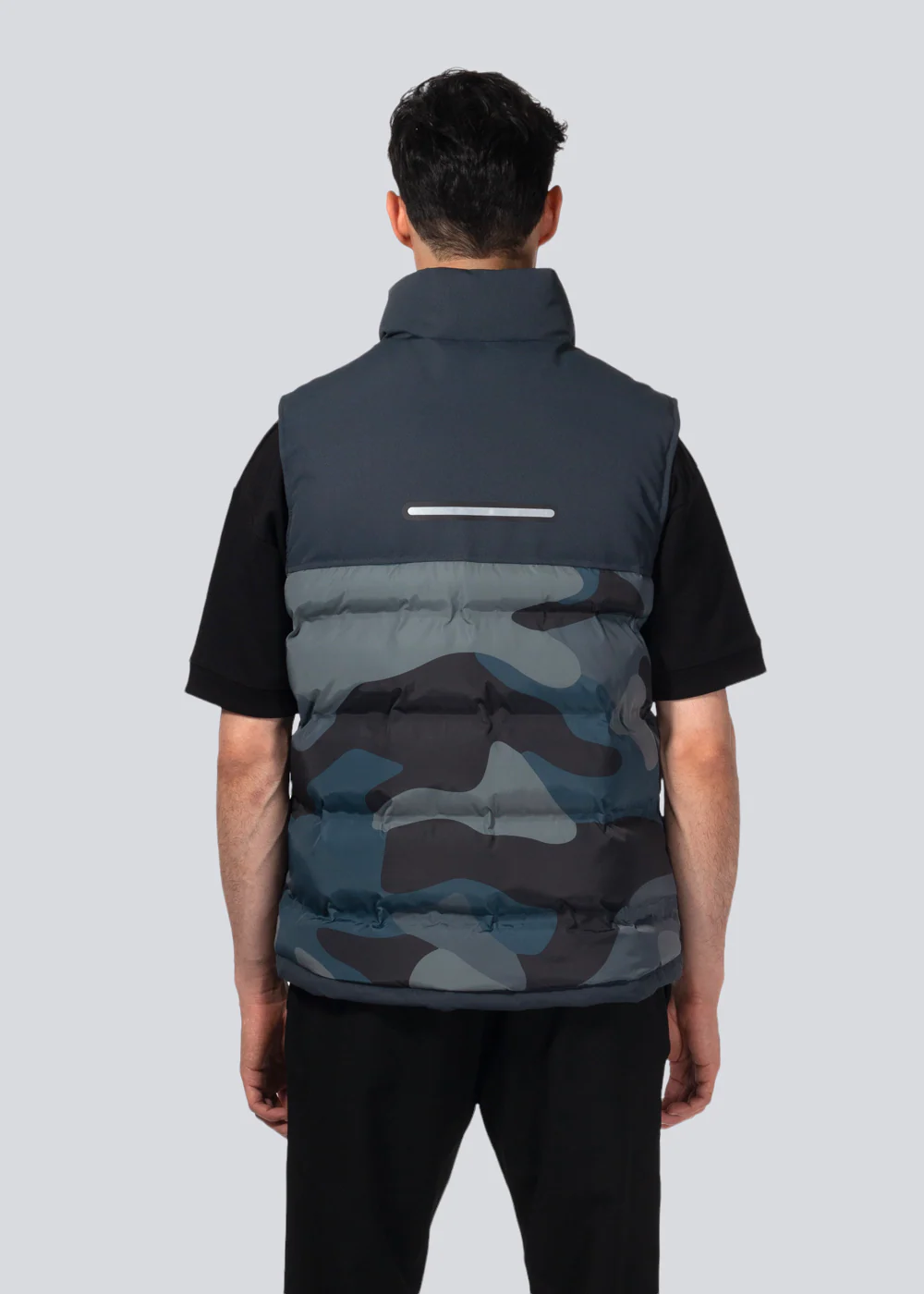 Finn Pongee Vest - Blue Camo - Image 3