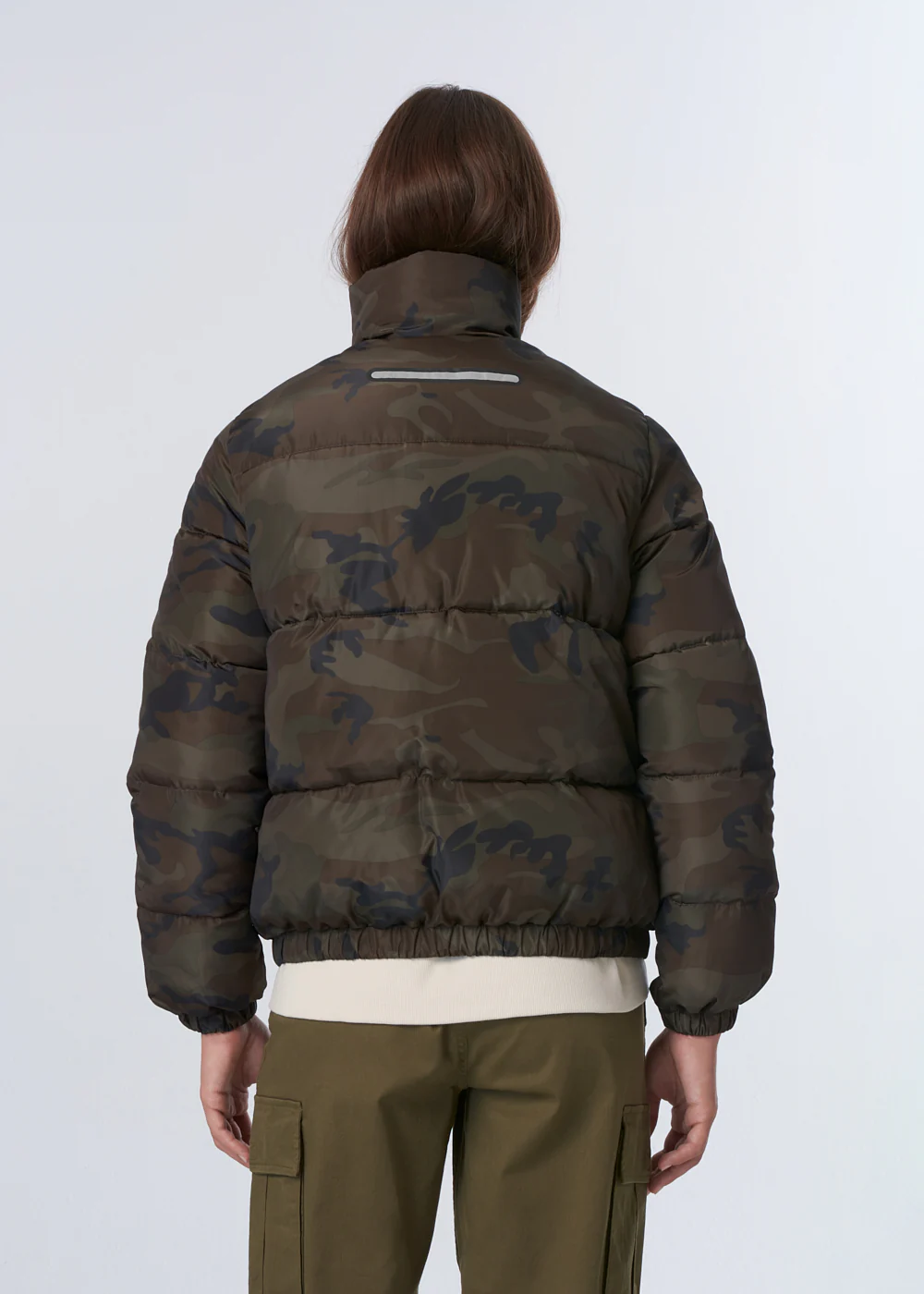 Kari Pongee Puffer - Camo Khaki - Image 4