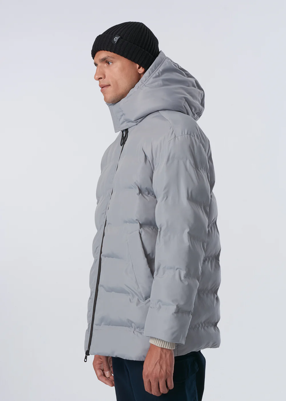 Larz Pongee Puffer - Pewter - Image 3