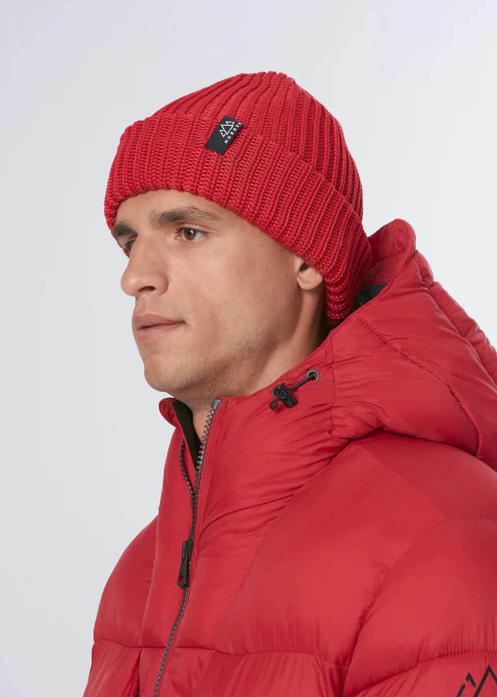 Nisse Unisex Knit Toque - Dark Red - Image 3