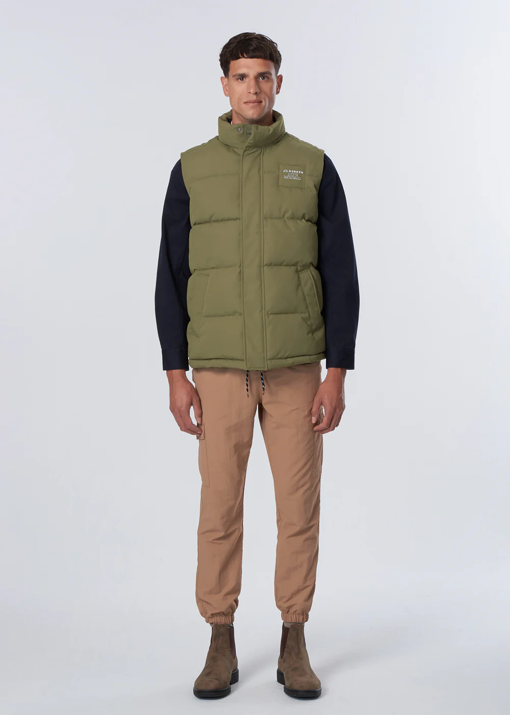 Oskar Oxford Vest - Olive - Image 3